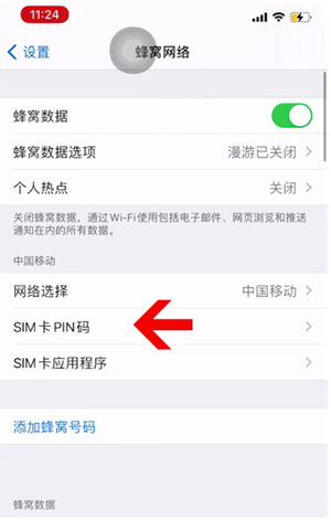 曲麻莱苹果14维修网分享如何给iPhone14的SIM卡设置密码 