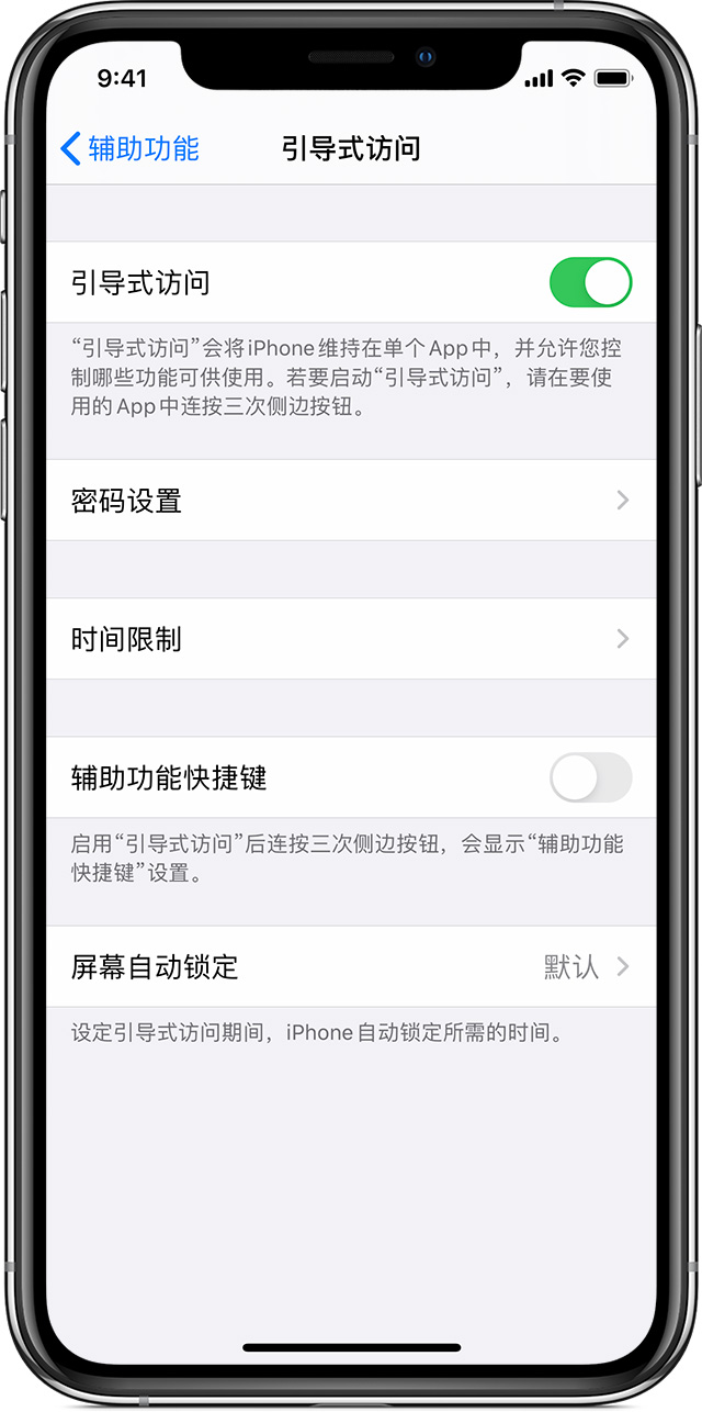 曲麻莱苹果手机维修分享如何在 iPhone 上退出引导式访问 