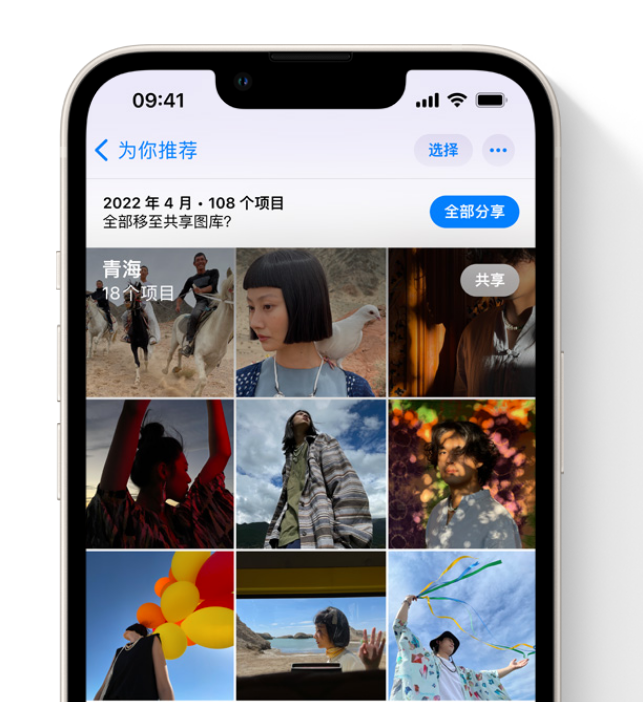 曲麻莱苹果维修网点分享在 iPhone 上使用共享图库 