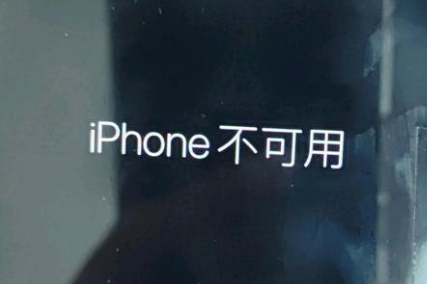 曲麻莱苹果服务网点分享锁屏界面显示“iPhone 不可用”如何解决 