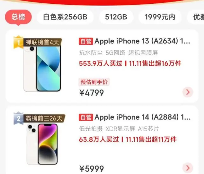 曲麻莱苹果14维修分享iPhone14配置不如同价位的安卓还能大卖 