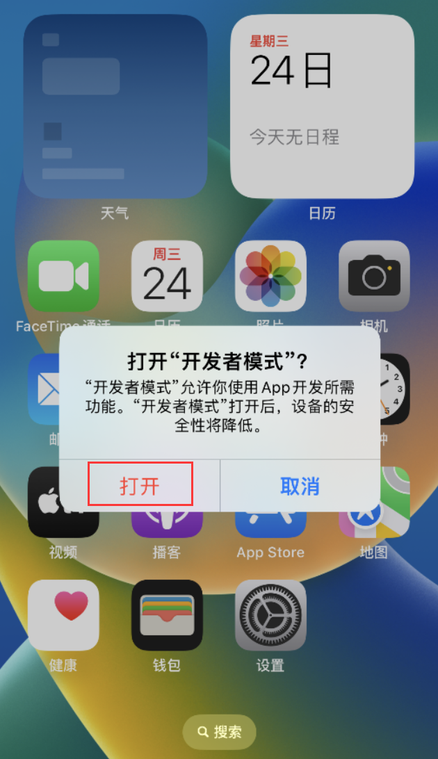 曲麻莱苹果手机维修分享如何打开开发者模式 